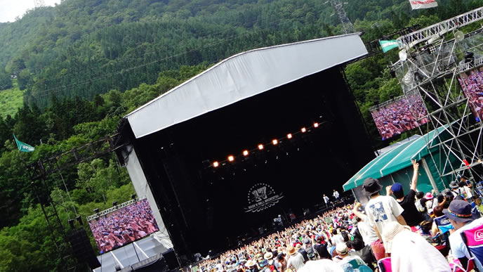 野外フェスの風景