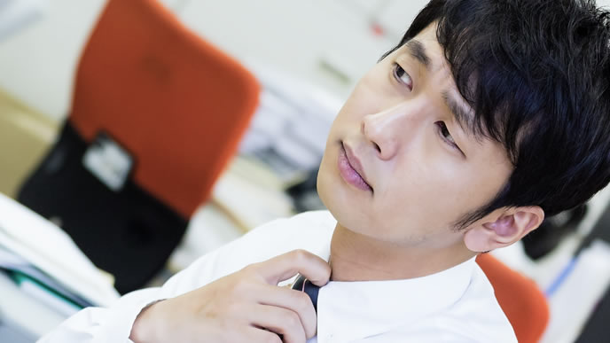 現状に満足している男性社員