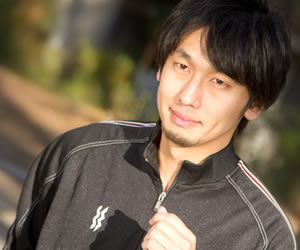 ランニング中の男性