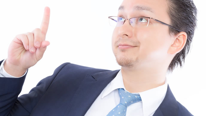 良い文章が閃いた社会人の男性
