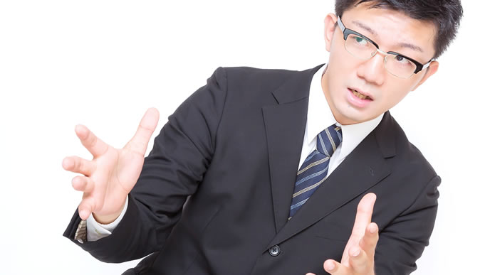 敬語を交えて話すやり手ビジネスマン