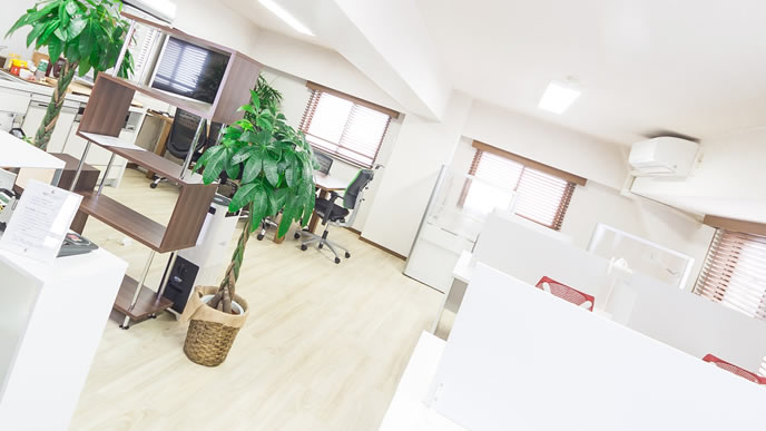 綺麗に整理されているオフィス