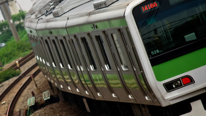 山手線の電車の様子