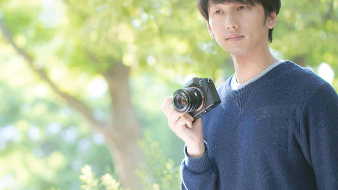 スローライフを満喫するカメラマン