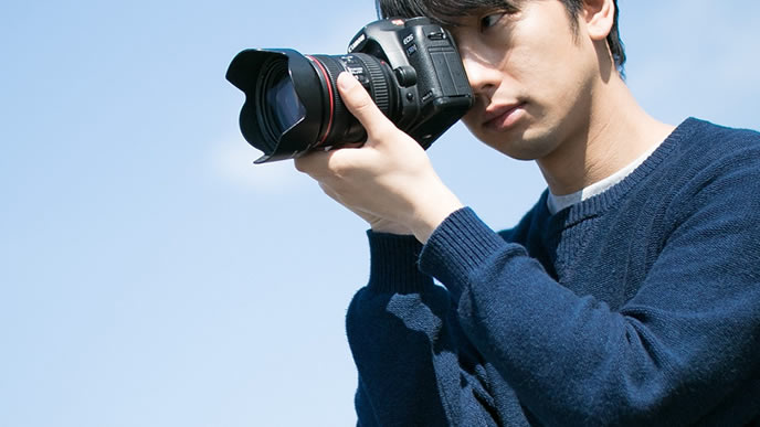 趣味がカメラの男性