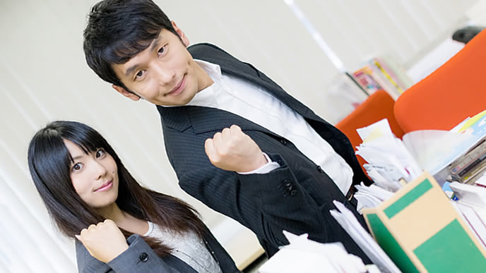 好感度の高い髪型をした男女