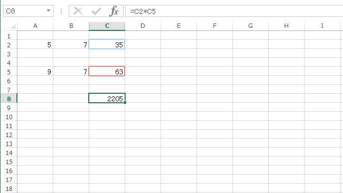 掛け算で出した数字をさらに掛ける