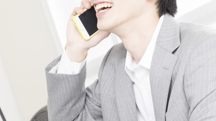 ビジネスとプライベートの区別がついていない男性