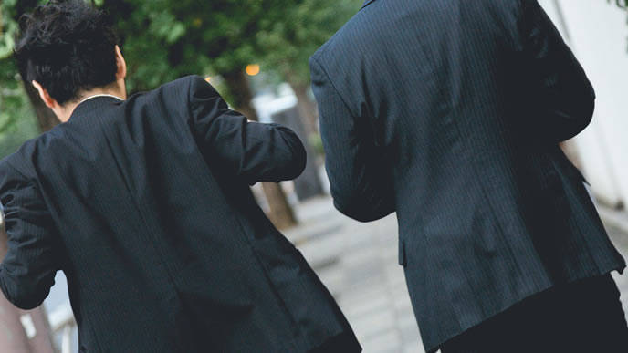 出世欲に満ちた会社員