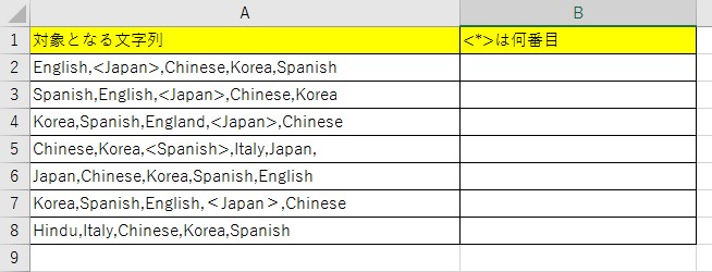 SEARCH関数の使い方１