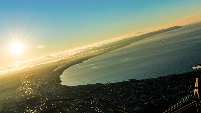 未来への希望を表す朝日