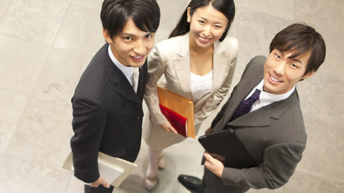 提案営業へ向かうビジネスマン