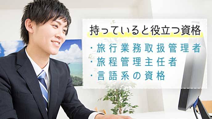 旅行代理店に勤めるときに持っていると役立つ資格