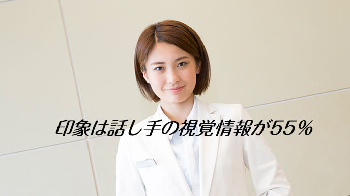 メラビアンの法則視覚情報