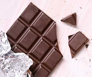 割れた板チョコレート