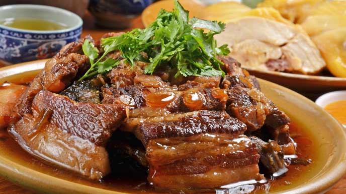 台湾の豚の角煮