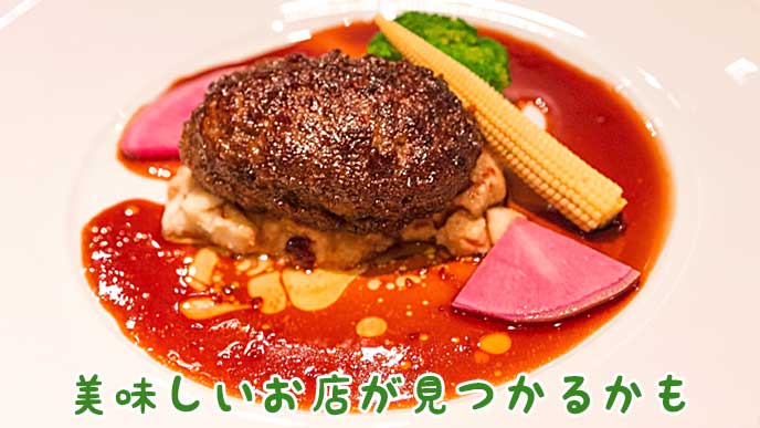 豪華そうなハンバーグ