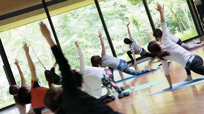 ヨガのレッスン