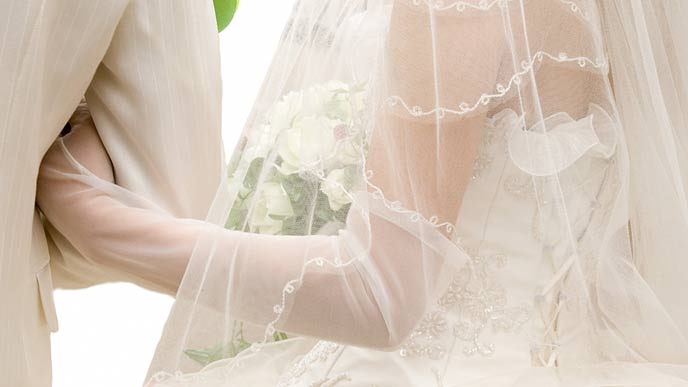 結婚式の新郎新婦