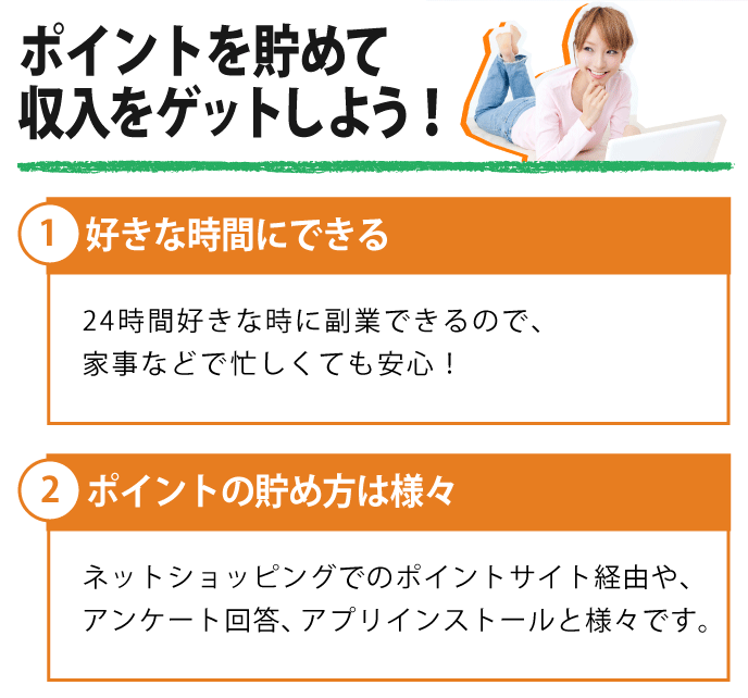 ポイントサイトの特徴について説明