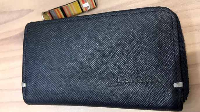 ポールスミスのジップストローグレイン　キーケース