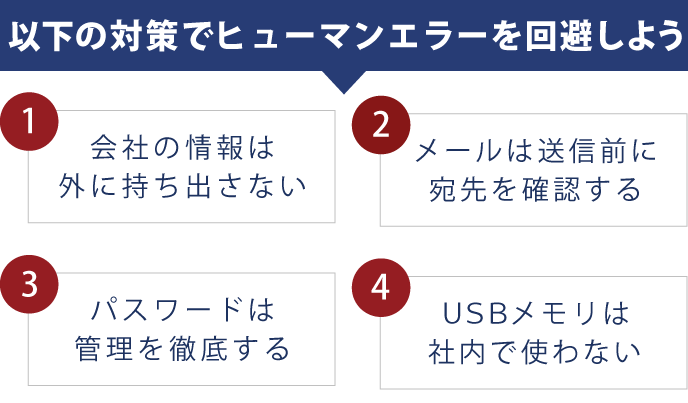 ヒューマンエラーを対策する方法