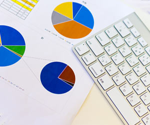 印刷されたExcelのグラフ