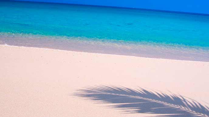 沖縄の砂浜と海