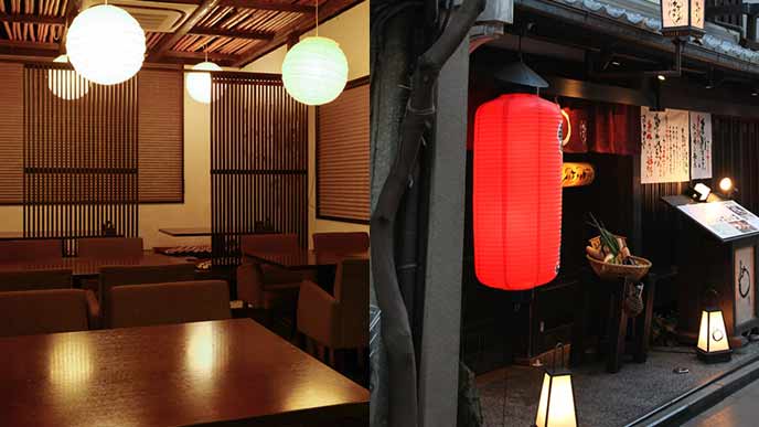 居酒屋店内と店構え