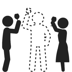 途中で退席するイメージ