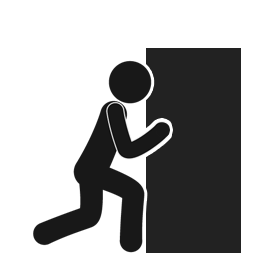 そっと退席する人のイメージ