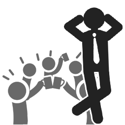 無理せず宴席から抜ける人のイメージ