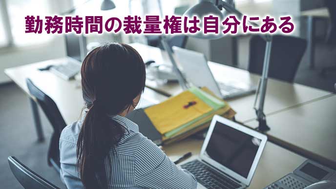 休日出勤する会社員