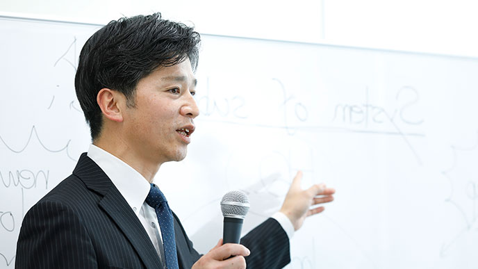 勉強会のスピーカー