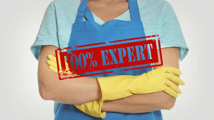 プロフェッショナル（エキスパート）な家事代行の女性