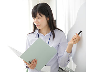 進行役になった女性