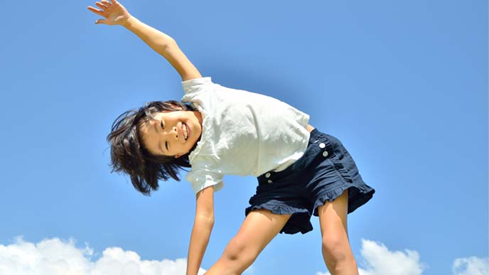 ラジオ体操女子