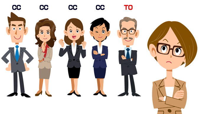 CCとTOの相手を考える女性