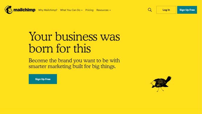 メールチンプのスクショ