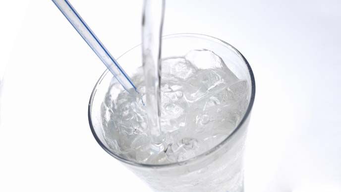 冷たい水