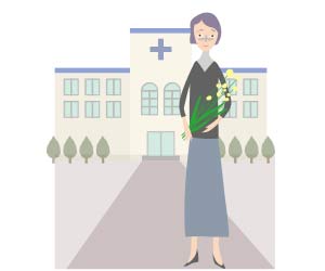 病気療養明けの人